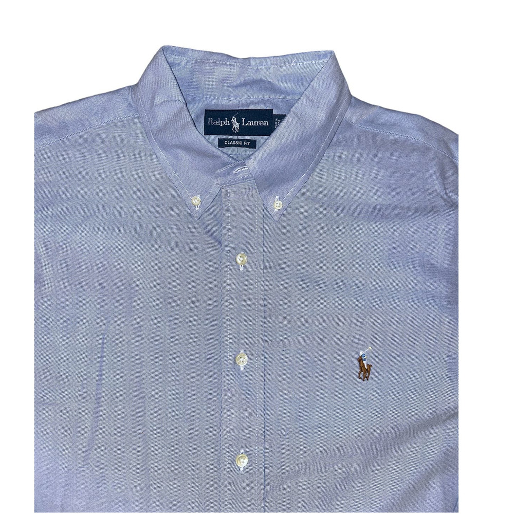Ralph Lauren Oxford Long Sleeve Dress Button Down Shirt 17 1/2‎ 34/35 (XL)